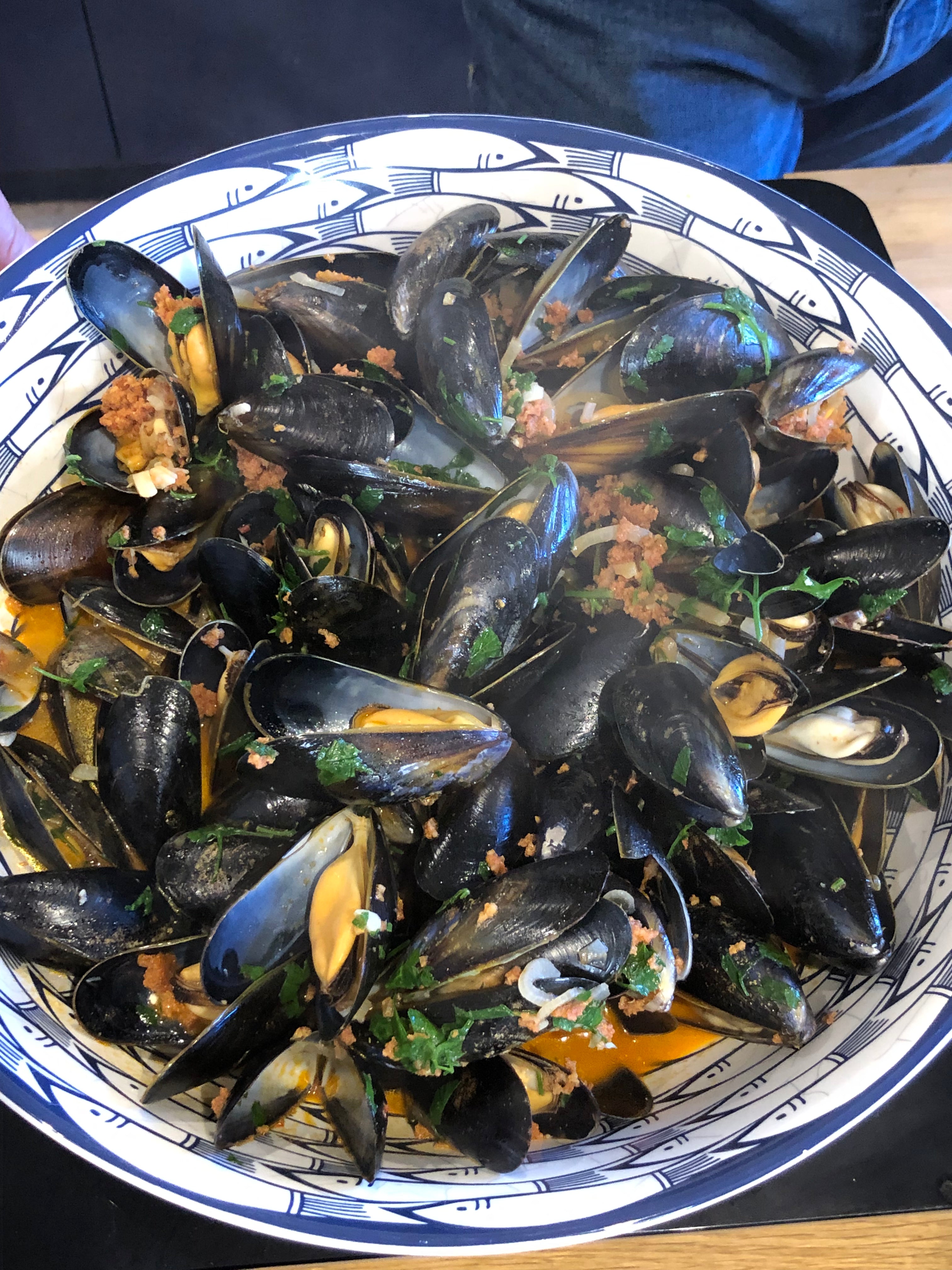 Cotswold 'Nduja Mussels
